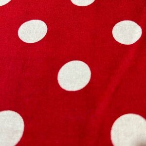 Red Polka Dot Fabric BTY